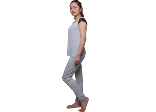 Soft Gery Melange Jersey Ladies Nightwear Women ' S Loungewear Outfits