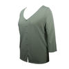 Soft Green Fiber Shirt Comfortable Viscose Jersey Ladies Blouse Modal Spadex Woman Top