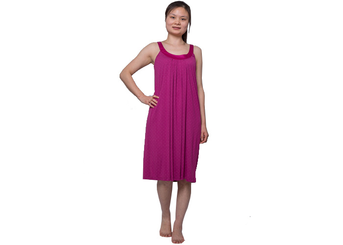 Soft Viscose Jersey Pyjamas Womens Summer Nightwear, Sleeveless Ladies Night Dress