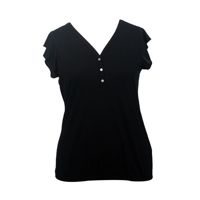 CMIA Cotton Spandex Jersey Top Ladies Aop Viscose Short Sleeve Blouse Comfortable Shirt for Woman's
