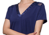 Romantic Ladies Night Dresses Sleepwear, Short Sleeve Summer Pjs for Ladies